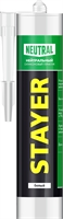 STAYER  260 мл, белый, силиконовый, нейтральный герметик (41217-0) 41217-0_z01