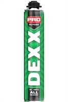 DEXX  PRO, 750 мл, пистолетная, всесезонная, выход до 30 л, монтажная пена (41126) 41126