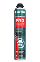 KRAFTOOL  PRO, 750 мл, пистолетная, всесезонная, SVS, не залипающий клапан, выход до 45 л, монтажная пена (41182) 41182_z01