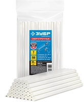 ЗУБР  7 х 150 мм, 30 шт, сверхпрочные прозрачные клеевые стержни, Профессионал (06855-30) 06855-30