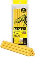 STAYER  Yellow, жёлтые, 11 х 200 мм, 6 шт, клеевые стержни, Professional (2-06821-Y-S06) 2-06821-Y-S06