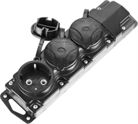 СИБИН  3 гнезда, IP44 колодка для удлинителя (55114-3) 55114-3