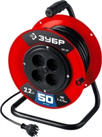 ЗУБР  ПВС-207, ПВС, 2 х 0.75 мм2, 50 м, 2200 Вт, удлинитель на катушке (55083-50) 55083-50_z01