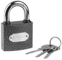 ЗУБР  50 мм, металлический корпус, навесной замок (3712-50) 3712-50