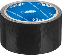 ЗУБР  48 мм, 10 м, черная, на тканевой основе, универсальная армированная лента, Профессионал (12096-50-10) 12096-50-10