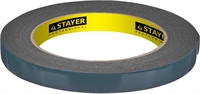 STAYER  12 мм, 5 м, черная, на вспененной основе, двухсторонняя клейкая лента, Professional (12233-12-05) 12233-12-05