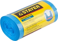 Stayer  35 л, 30 шт, голубые, с ″ушками″, мусорные мешки (39155-35) 39155-35