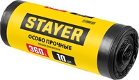 STAYER  HEAVY DUTY, 360 л, 10 шт, черные, особопрочные, строительные мусорные мешки (39157-360) 39157-360