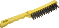 STAYER  4 ряда, пластмассовая рукоятка, стальная, щетка проволочная (35015-4) 35015-4