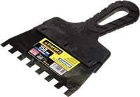 STAYER  PROFlat, 150 мм, зуб 10 х 10 мм, пластиковая ручка, зубчатый, нержавеющий, фасадный шпатель, Professional (1009-15-10) 1009-15-10