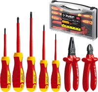 ЗУБР  7 предм., набор диэлектрического губцевого инструмента, Профессионал (2214-H7) 2214-H7_z01