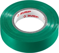 ЗУБР  ЭЛЕКТРИК-20, 19 мм х 20 м, 6 000 В, зеленая, не поддерживает горение, изолента ПВХ, Профессионал (1234-4) 1234-4_z02