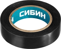 СИБИН  15 мм х 10 м, 5 000 В, черная, изолента ПВХ (1235-2) 1235-2