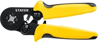 STAYER  CS-10, 0.25 - 10 мм2, мультидиапазонные пресс-клещи с квадратным профилем для втулочных наконечников, Professional (44447) 44447