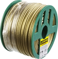 STAYER  4 мм, L 100 м, стальной трос в полимерной оболочке (30410-40) 30410-40