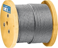 ЗУБР  DIN 3066, свивка 6 х 37 + IWR, 12 мм, L 50 м, грузоподъемный стальной трос, Профессионал (30417-12) 30417-12