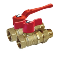 Кран шаровой БАЗ 11б27п1 накидная гайка с полусгоном рычаг 25 т тт000014040