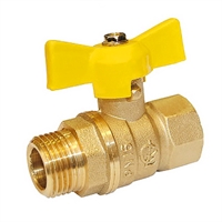 Кран шаровой газовый Галлоп Стандарт 231 ШГ бабочка 15 т 00000004326