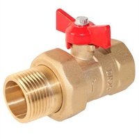 Кран шаровой Галлоп Практик 132 накидная гайка с полусгоном бабочка 25 т тт000016053