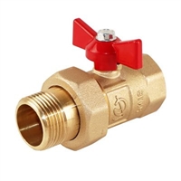 Кран шаровой Галлоп Практик 132 накидная гайка с полусгоном бабочка 20 т тт000016139