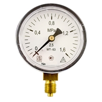 Манометр радиальный МТ-63 1,6МПа (метрическая резьба - М12х1.5) т 00000003321