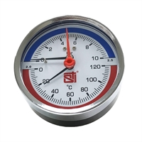 Термоманометр аксиальный STI ∅80 120°C 10 bar УП (G½