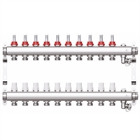 Коллекторная группа STI СМ10F в сборе с расходомерами (10 вых.) т тт000013673