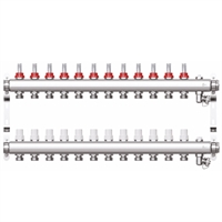Коллекторная группа STI СМ12F в сборе с расходомерами (12 вых.) т тт000013675