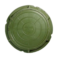 Люк полимерный, 30 кН - зелёный т 00000004675