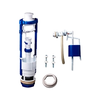 Арматура для бачка АС-16.1 Стандарт боковая, кнопка белая т 00000003113