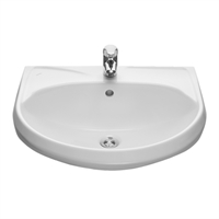 Умывальник Santeri Вест 58 белый (с переливом, без пьедестала) т 00000004555