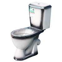 Унитаз-компакт Rosa Лира черный (арматура и сиденье, косой выпуск) т cт000001485