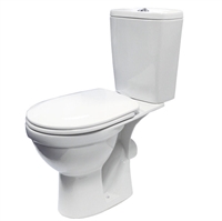 Унитаз-компакт Rosa Рио белый (арматура и сиденье, горизонт. выпуск) т cт000069321