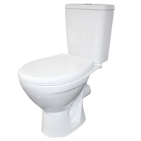 Унитаз-компакт Rosa Соло белый (арматура и сиденье, горизонт. выпуск) т cт000069323