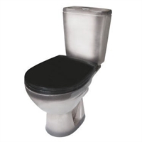 Унитаз-компакт Rosa Соло черный (арматура и сиденье, горизонт. выпуск) т cт000069450