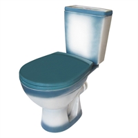 Унитаз-компакт Rosa Соло зеленый (арматура и сиденье, горизонт. выпуск) т cт000076583