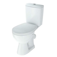 Унитаз-компакт Rosa Уют белый (арматура и сиденье, косой выпуск) т cт000144385