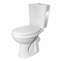 Унитаз-компакт ОК Элисса Оптима Стандарт белый (арматура, гофра и сиденье, косой выпуск) т тт000016005