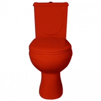 Унитаз-компакт ОК Ирида Стандарт красный (арматура, гофра и сиденье, гориз. выпуск) т тт000016552