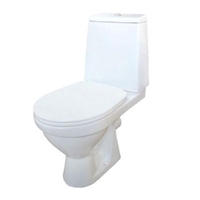 Унитаз-компакт Rosa Браво белый (арматура и сиденье, горизонт. выпуск) т тт000017555