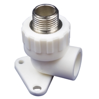 Угольник c креплением (водорозетка) PPRC MeerPlast НР 25х¾