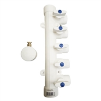 Коллектор MeerPlast 32х20 (2 вых.) с воздухоотводчиком синий т тт000014937