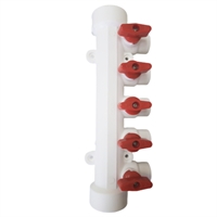 Коллектор MeerPlast 32х20 (4 вых.) с воздухоотводчиком красный т тт000014945