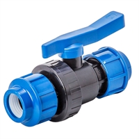 Кран шаровой ПНД разъёмный 20х20 т тт000015836