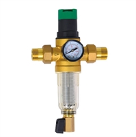 Фильтр B-01 с редуктором и манометром стекл. корпус 1/2