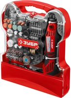 ЗУБР  172 предмета, 130 Вт, набор мини-насадок с гравером (ЗГ-130ЭК H172) ЗГ-130ЭК H172