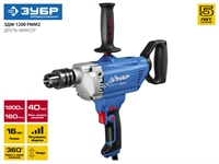 ЗУБР  1200 Вт, 16 мм, дрель-миксер, Профессионал (ЗДМ-1200 РММ2) ЗДМ-1200 РММ2