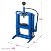 ЗУБР  ПГН-10, 10 т, гидравлический пресс с гидронасосом и манометром, Профессионал (43072-10) 43072-10