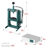 KRAFTOOL  PMP-10, 10 т, гидравлический пресс с гидронасосом и манометром (43472-10) 43472-10