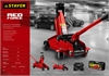 STAYER  R-22 RED FORCE, 2 т, 125 - 320 мм, подкатной домкрат для легковых а/м, Professional (43152-2) 43152-2